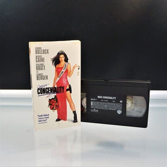 Miss Congeniality VHS 2000 Movie Sandra Bullock Michael Caine Benjamin Bratt - Picture 2 of 4